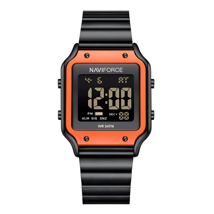 Reloj Naviforce Sport Nf5046 Mujer Digital Acero + Estuche