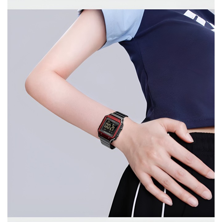 Reloj Naviforce Sport Nf5046 Mujer Digital Acero + Estuche