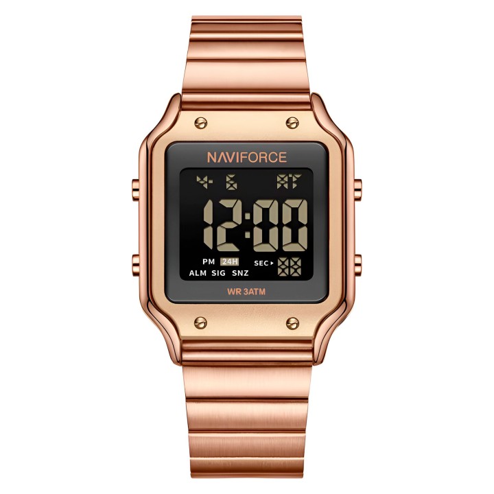 Reloj Naviforce Sport Nf5046 Mujer Digital Acero + Estuche