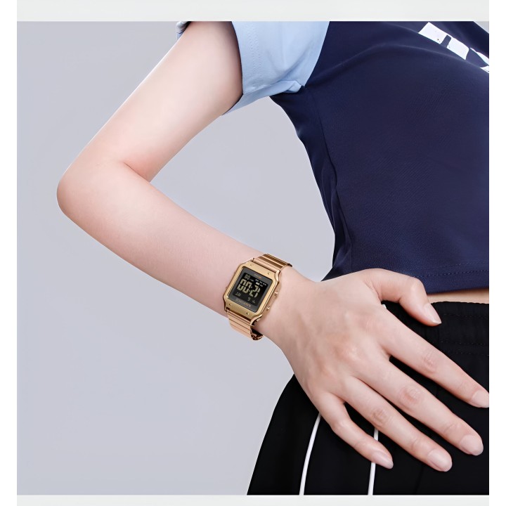Reloj Naviforce Sport Nf5046 Mujer Digital Acero + Estuche