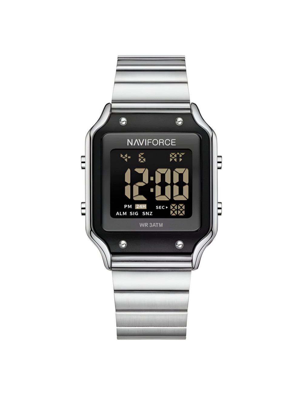 Reloj Naviforce Sport Nf5046 Mujer Digital Acero + Estuche