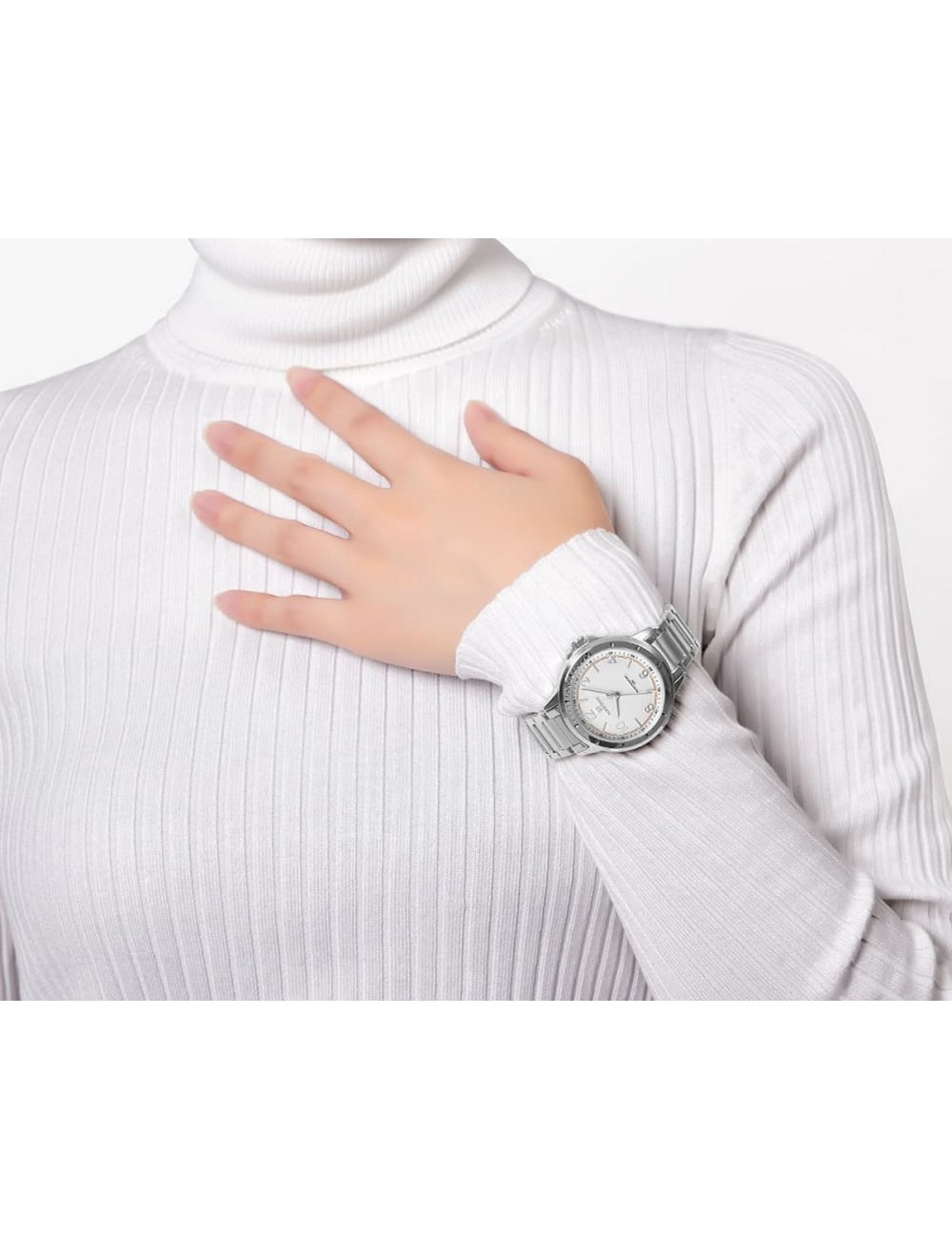 Reloj Naviforce Casual Nf5021 Mujer Acero + Estuche
