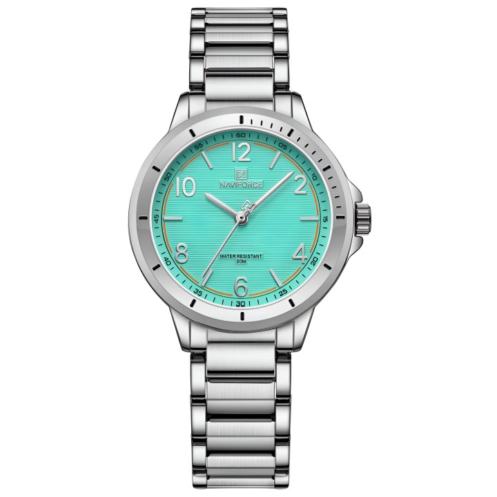 Reloj Naviforce Casual Nf5021 Mujer Acero + Estuche