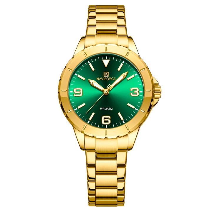 Reloj Naviforce Casual Nf5022 Mujer Acero + Estuche