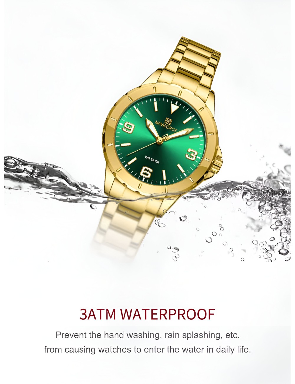 Reloj Naviforce Casual Nf5022 Mujer Acero + Estuche