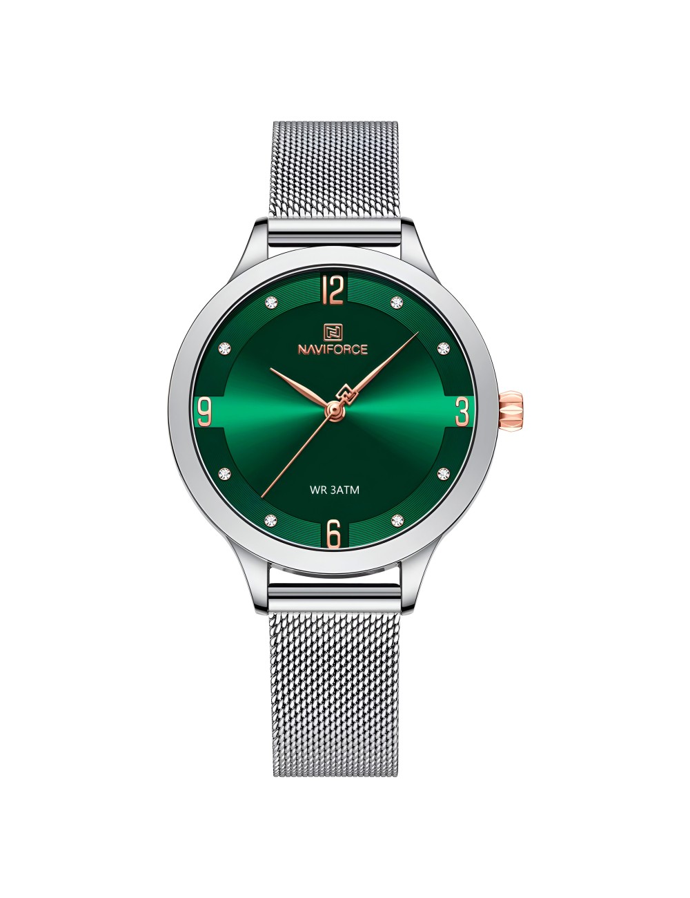 Reloj Naviforce Casual Nf5023 Mujer Acero + Estuche