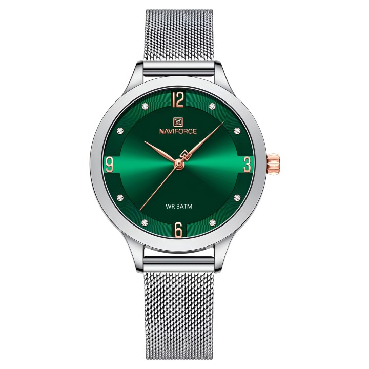 Reloj Naviforce Casual Nf5023 Mujer Acero + Estuche