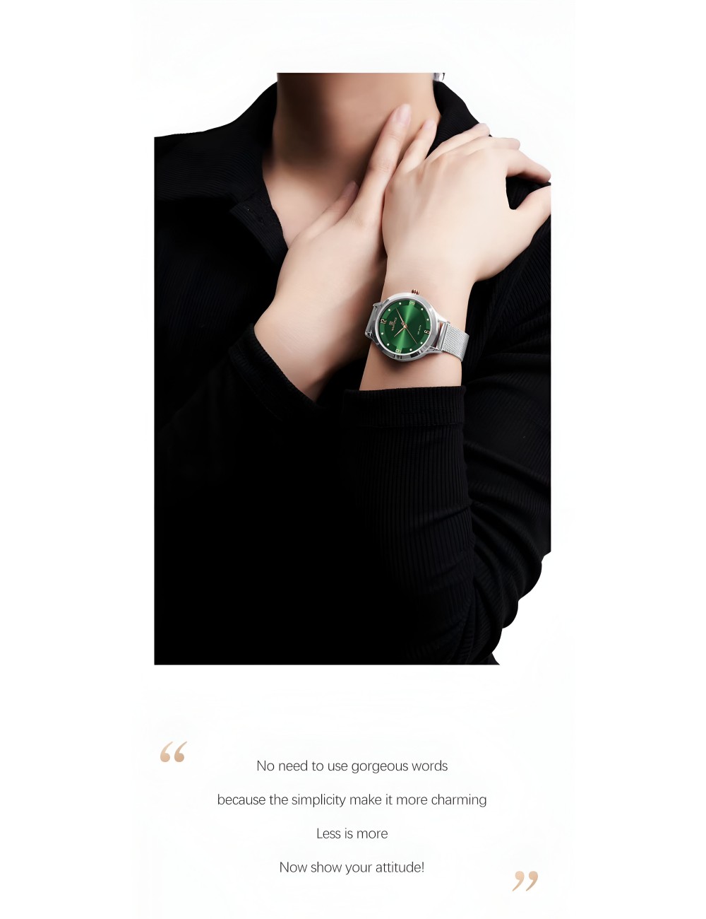 Reloj Naviforce Casual Nf5023 Mujer Acero + Estuche