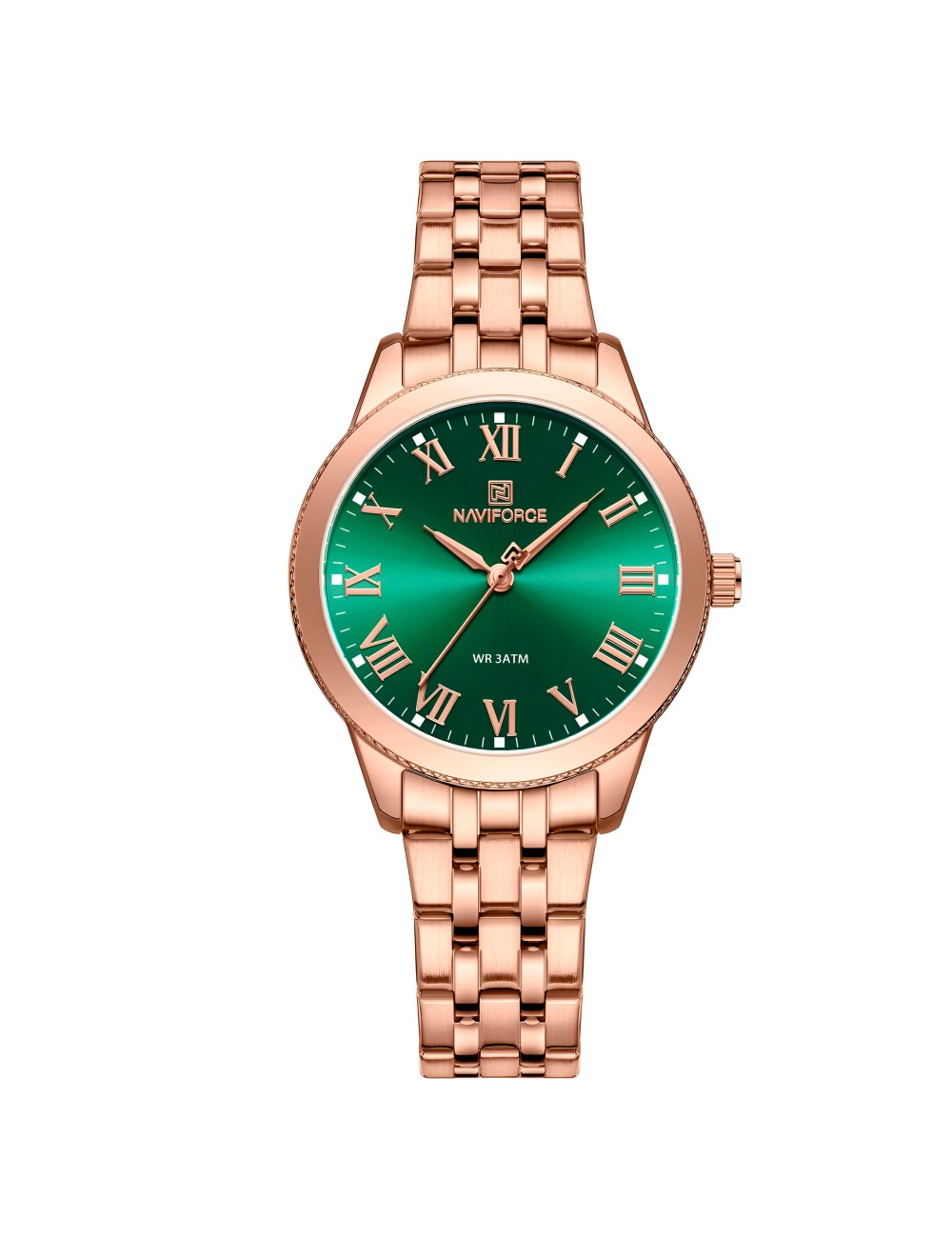 Reloj Naviforce Casual Nf5032 Mujer Acero + Estuche