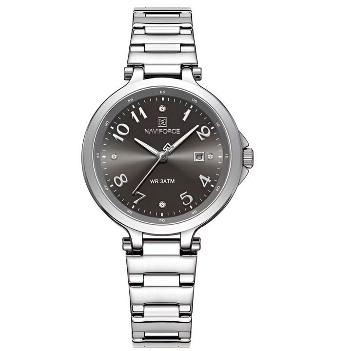 Reloj Naviforce Casual Nf5033 Mujer Acero + Estuche