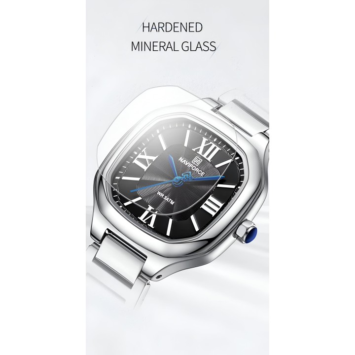 Reloj Naviforce Casual Nf5042 Mujer Acero + Estuche
