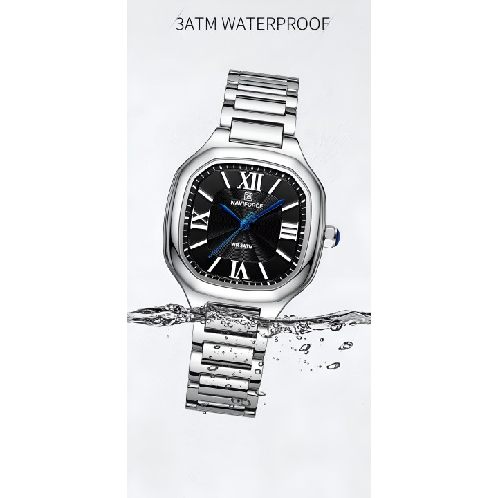 Reloj Naviforce Casual Nf5042 Mujer Acero + Estuche