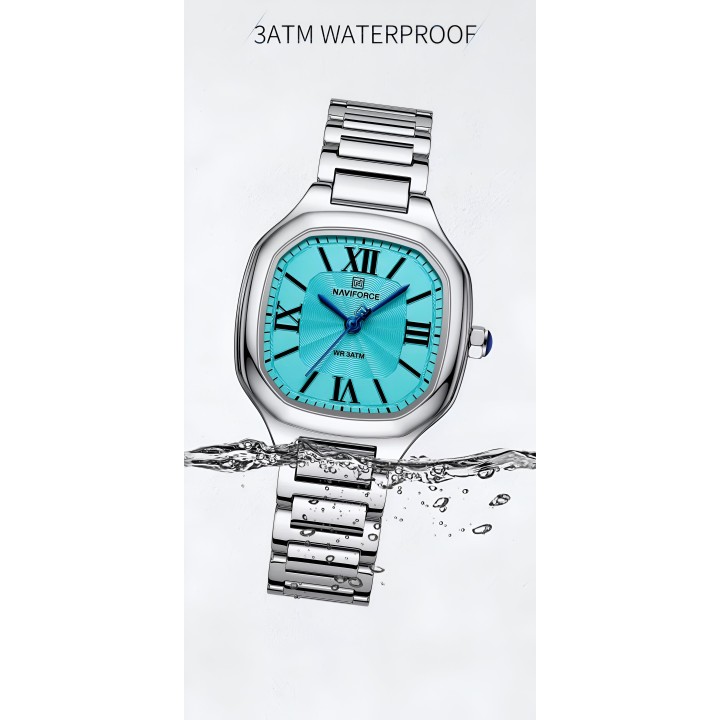 Reloj Naviforce Casual Nf5042 Mujer Acero + Estuche