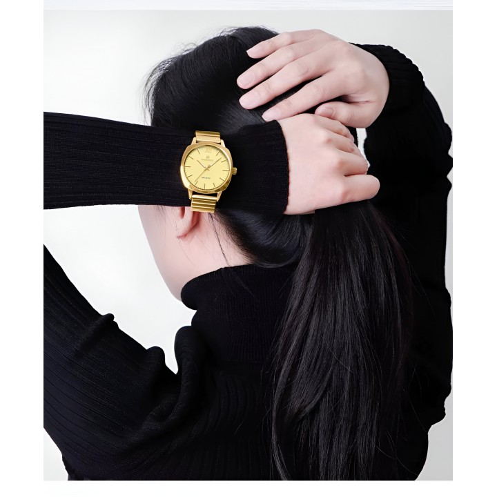 Reloj Naviforce Casual Nf5044 Mujer Acero + Estuche
