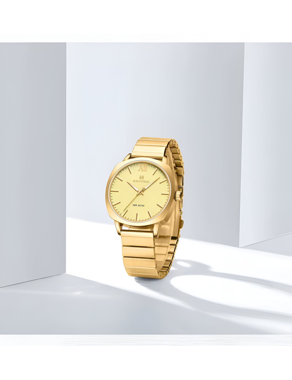 Reloj Naviforce Casual Nf5044 Mujer Acero + Estuche