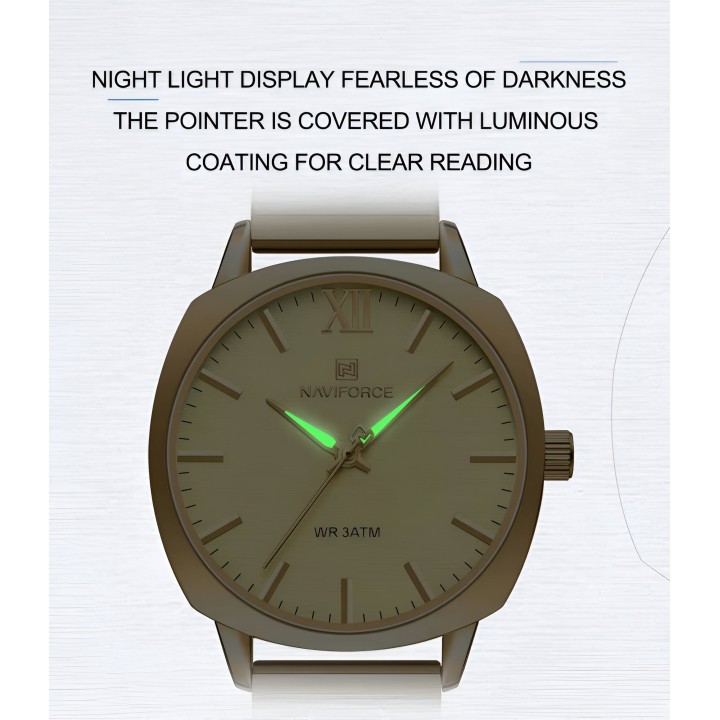 Reloj Naviforce Casual Nf5044 Mujer Acero + Estuche