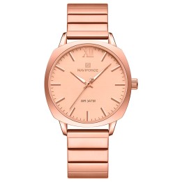 Reloj Naviforce Casual Nf5044 Mujer Acero + Estuche