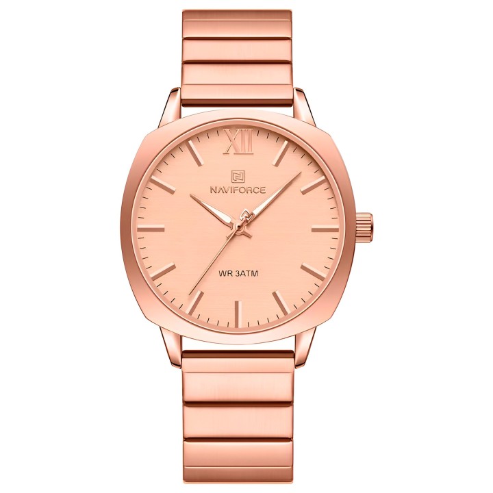 Reloj Naviforce Casual Nf5044 Mujer Acero + Estuche