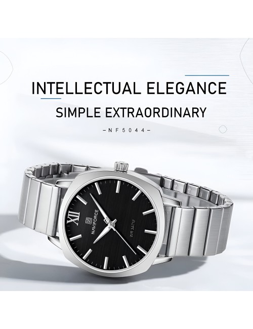 Reloj Naviforce Casual Nf5044 Mujer Acero + Estuche