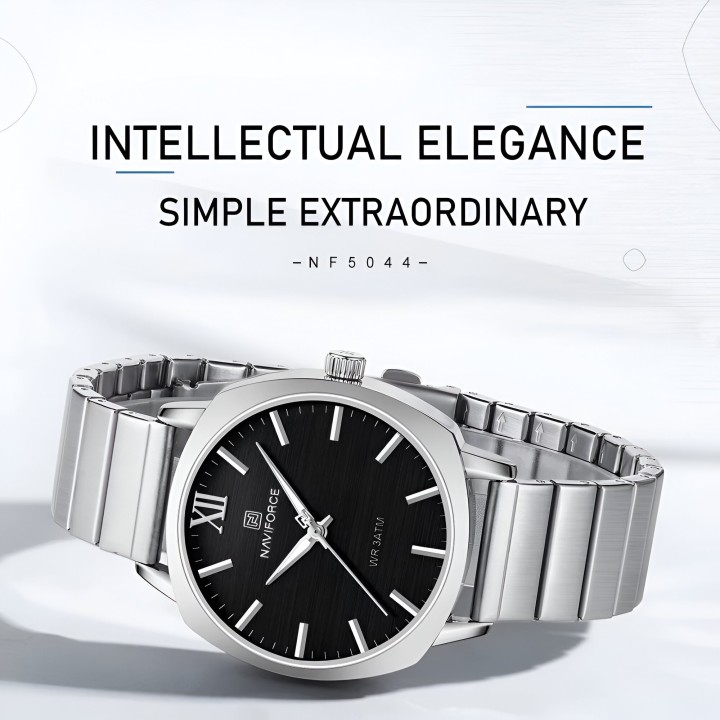 Reloj Naviforce Casual Nf5044 Mujer Acero + Estuche