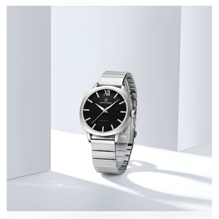 Reloj Naviforce Casual Nf5044 Mujer Acero + Estuche