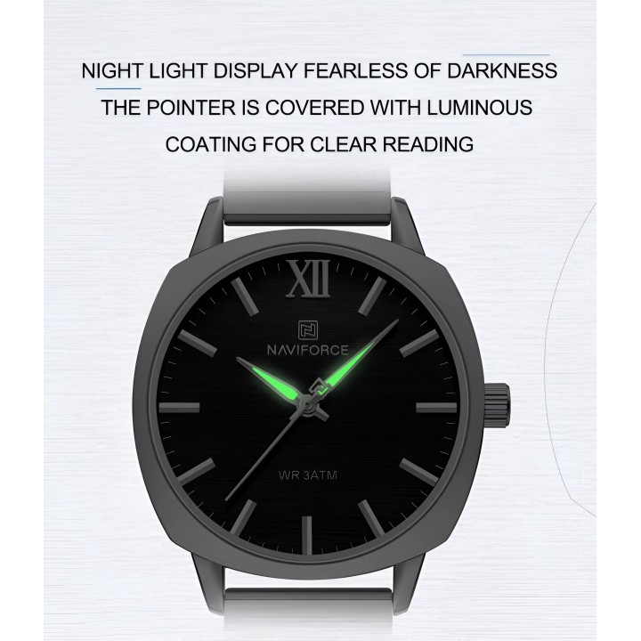 Reloj Naviforce Casual Nf5044 Mujer Acero + Estuche