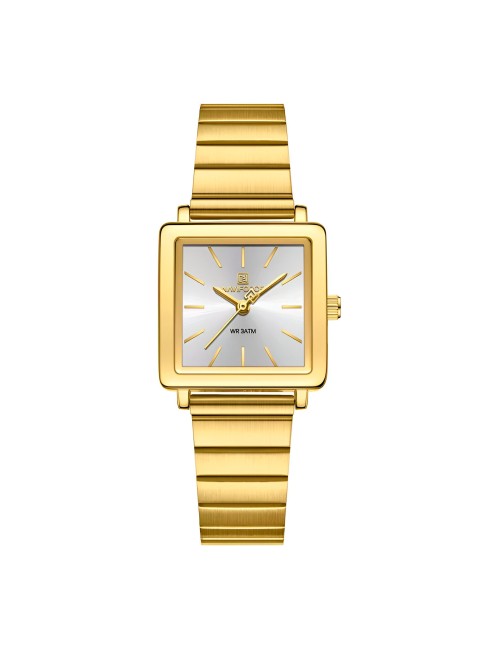 Reloj Naviforce Casual Nf5048 Mujer Acero + Estuche