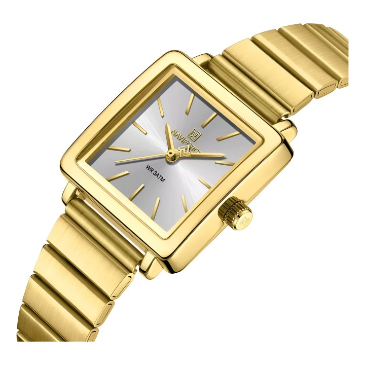 Reloj Naviforce Casual Nf5048 Mujer Acero + Estuche
