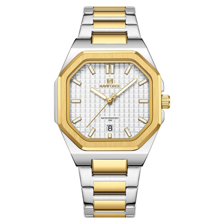 Reloj Naviforce Casual Nf5053 Mujer Acero + Estuche