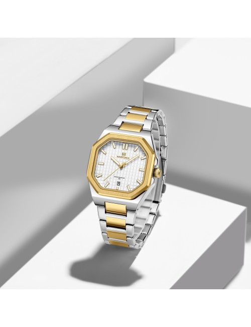 Reloj Naviforce Casual Nf5053 Mujer Acero + Estuche