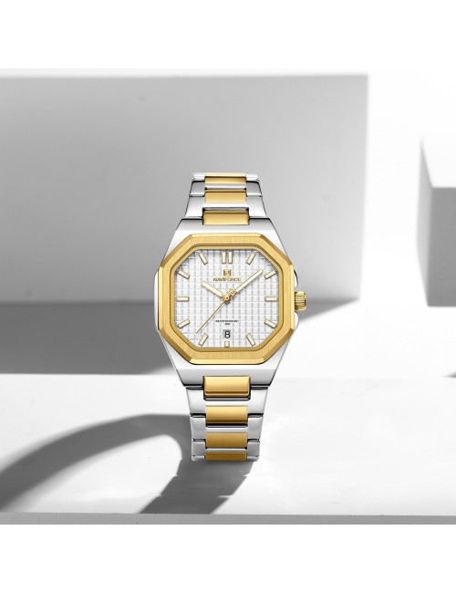 Reloj Naviforce Casual Nf5053 Mujer Acero + Estuche