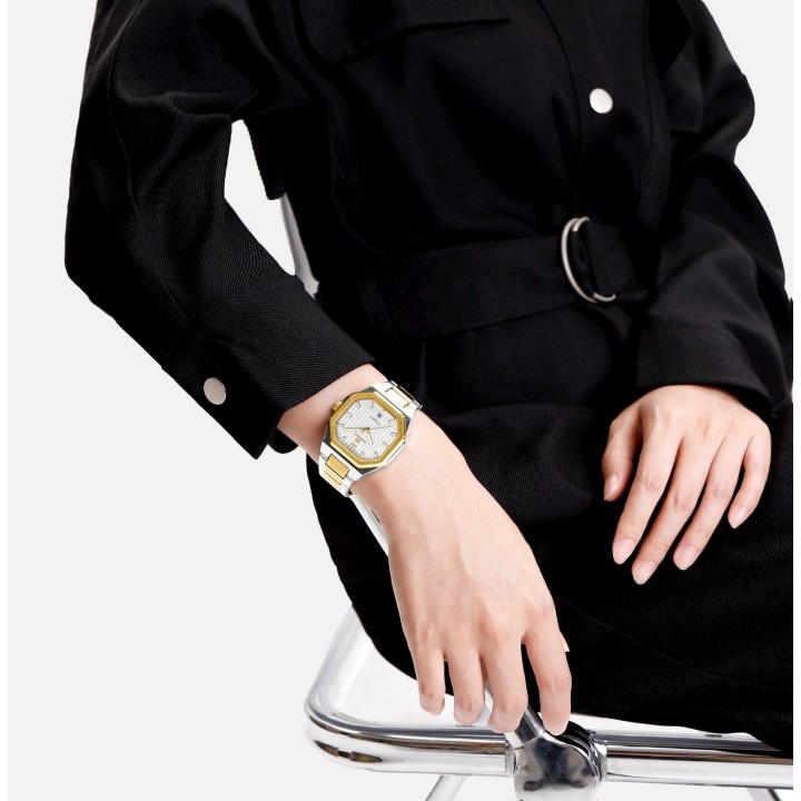 Reloj Naviforce Casual Nf5053 Mujer Acero + Estuche