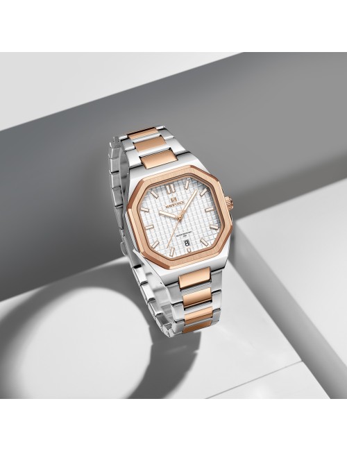 Reloj Naviforce Casual Nf5053 Mujer Acero + Estuche