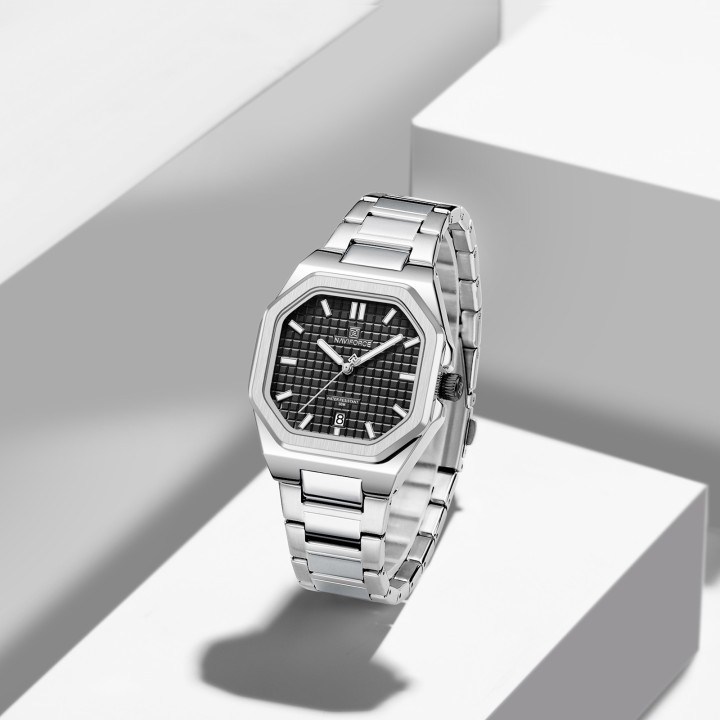 Reloj Naviforce Casual Nf5053 Mujer Acero + Estuche