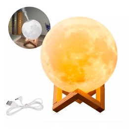 Humidificador Lámpara Luna Led Difusor Aroma Recargable