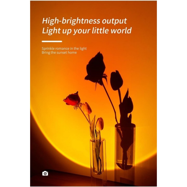 Mini Humidificador Aromas Usb Lampara Led Luz Atardecer