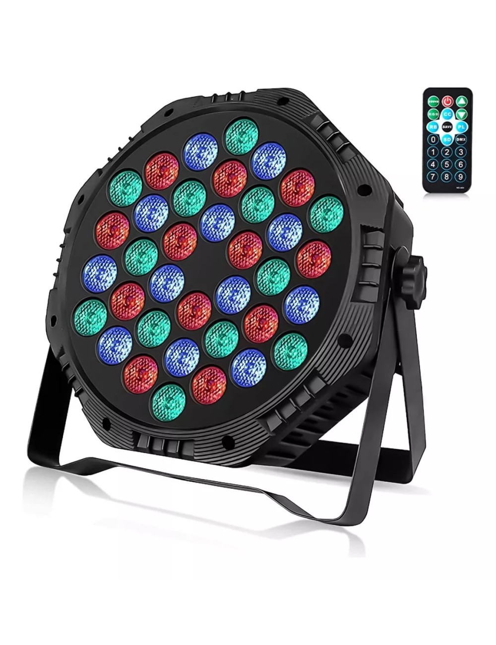 Proyector De Escenario De Iluminación Luces Rgb + Control