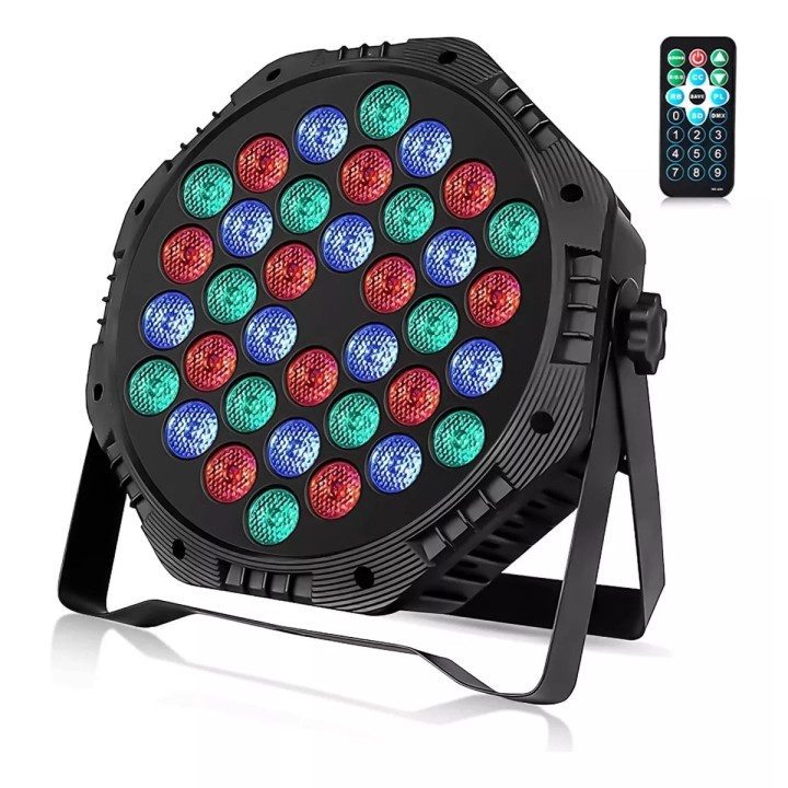 Proyector De Escenario De Iluminación Luces Rgb + Control