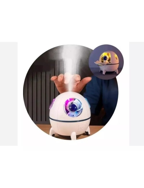 Humidificador Difusor De Aromas Led Nave Espacial Astronauta