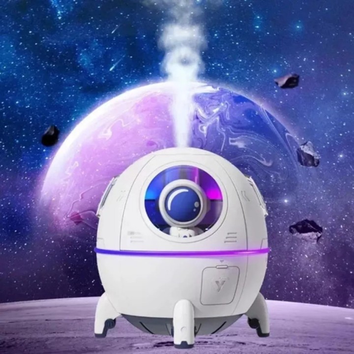 Humidificador Difusor De Aromas Led Nave Espacial Astronauta