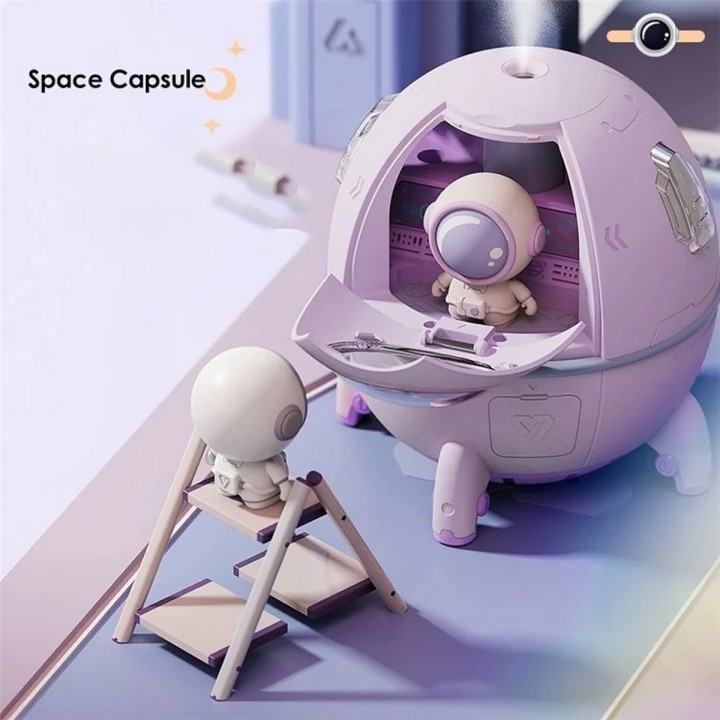 Humidificador Difusor De Aromas Led Nave Espacial Astronauta