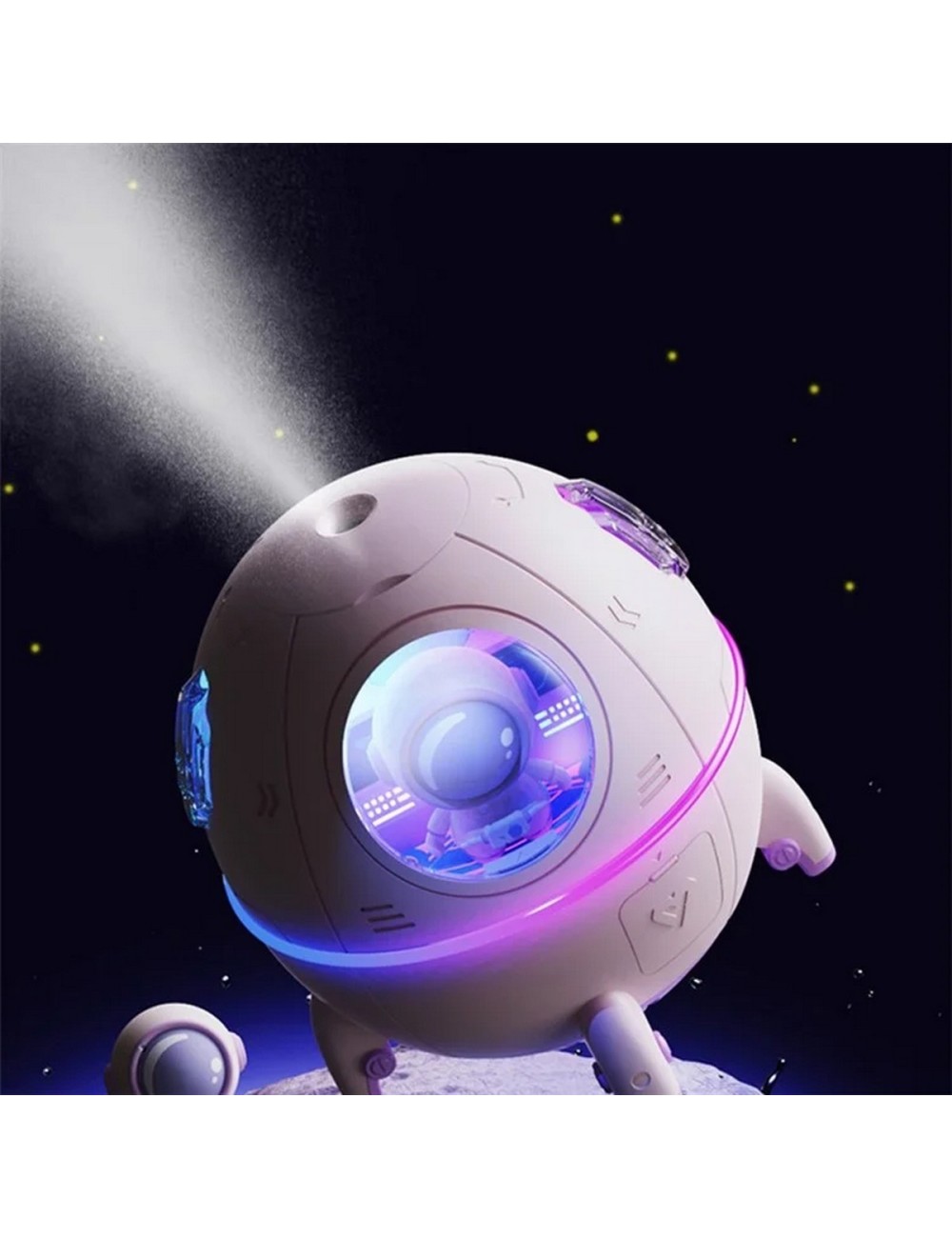 Humidificador Difusor De Aromas Led Nave Espacial Astronauta