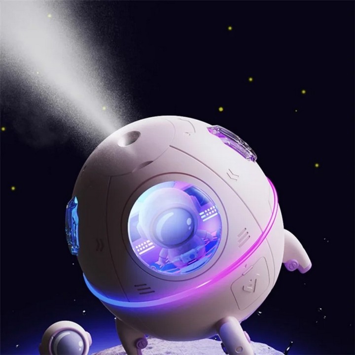 Humidificador Difusor De Aromas Led Nave Espacial Astronauta