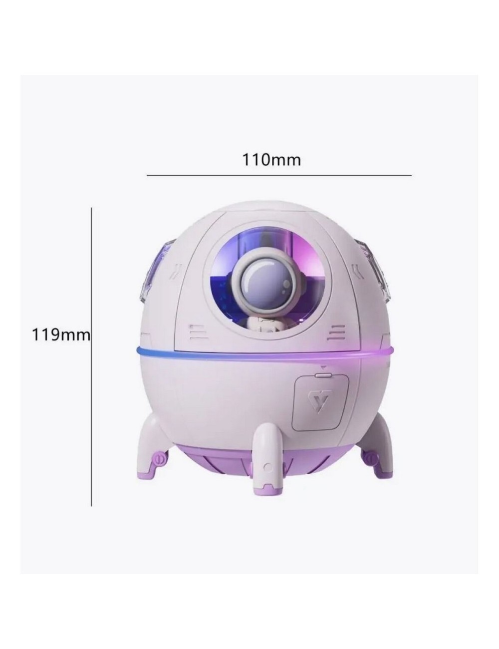 Humidificador Difusor De Aromas Led Nave Espacial Astronauta