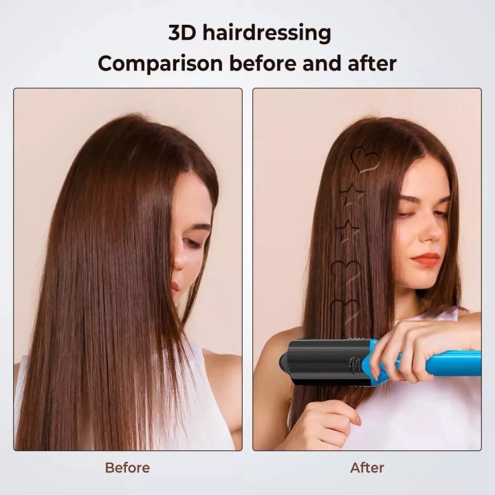 Peine Alisador De Cabello Con Estampado 3d Love Star Figuras