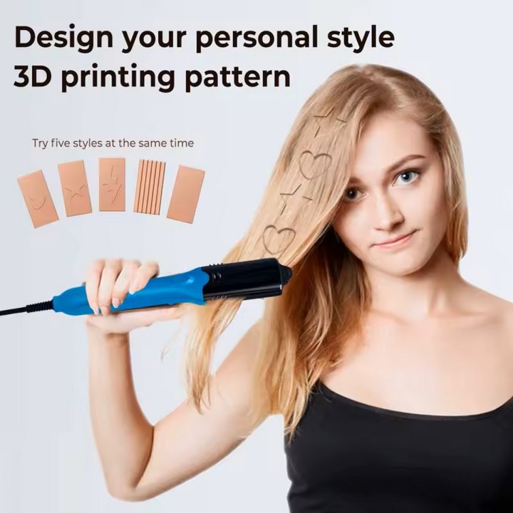 Peine Alisador De Cabello Con Estampado 3d Love Star Figuras