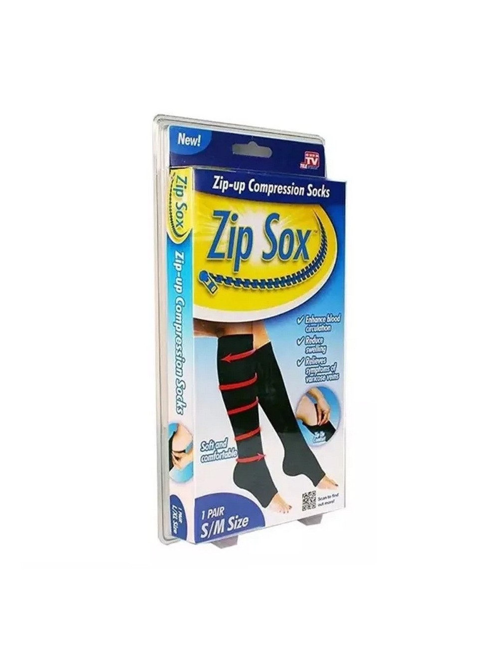 Medias De Compresion Anti Varice - Con Cremallera Beige