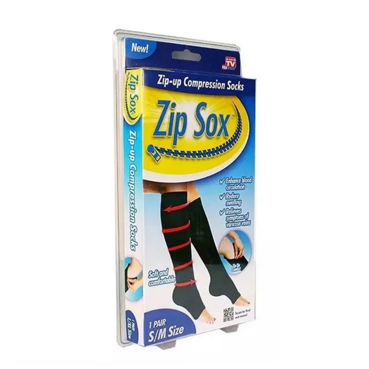 Medias De Compresion Anti Varice - Con Cremallera Beige