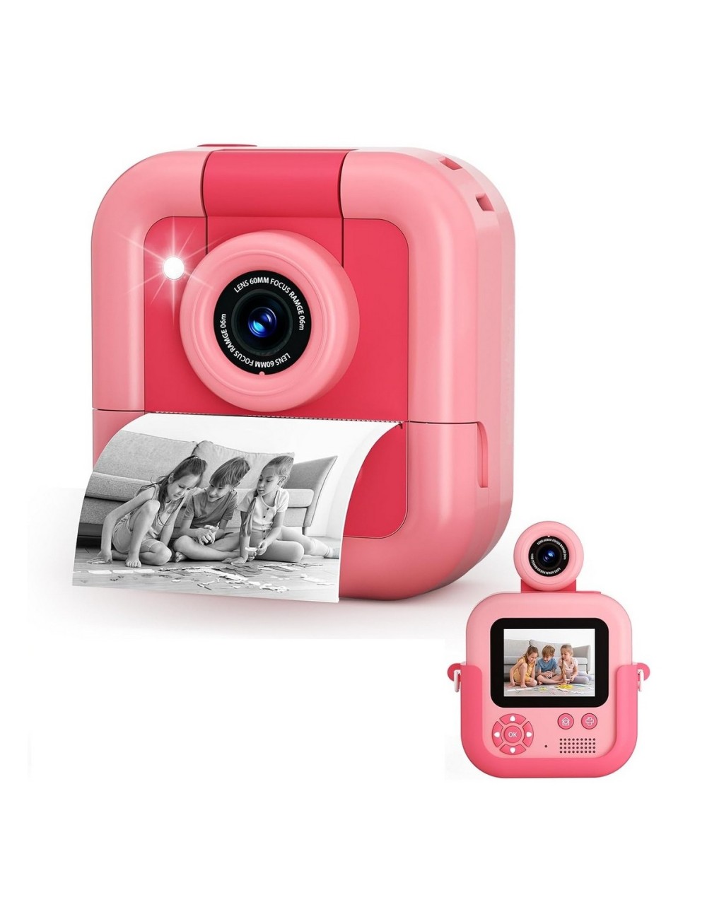 Cámara Instantánea Niñas Con Impresión Cámara Video Digital