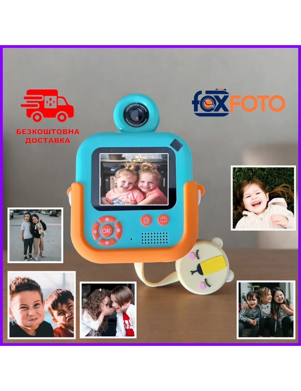 Cámara Instantánea Niños Con Impresión Cámara Video Digital